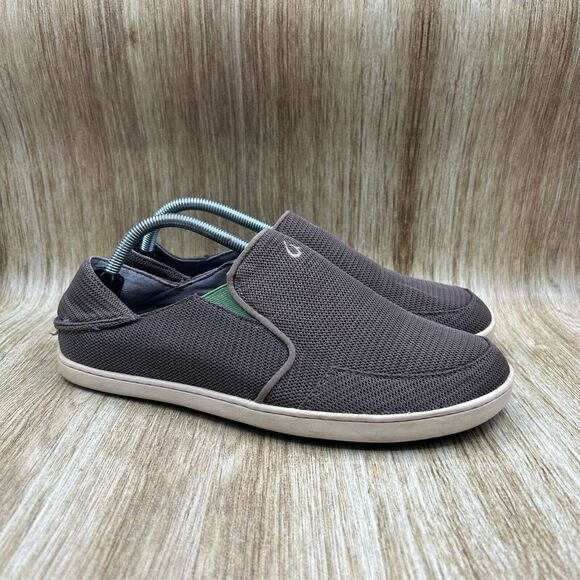 OluKai Nohea Mesh Men´s Size 9.5 Slip On Brown Mesh...